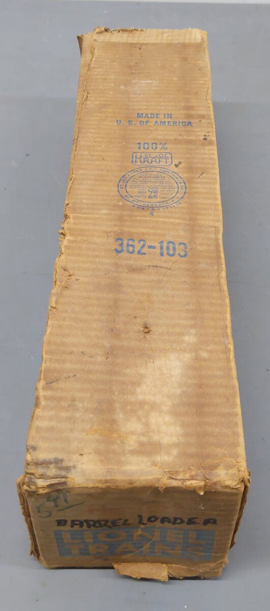 Lionel 362 Vintage O Operating Barrel Loader Ramp/Box