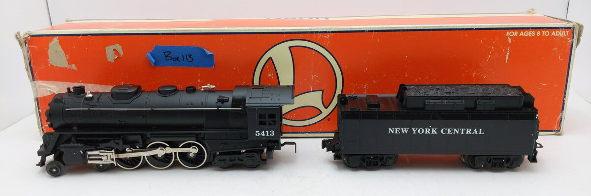 Lionel 6-28027 New York Central 4-6-4 Hudson Steam Locomotive #5413 EX/Box
