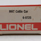 Lionel 6-9725 O Gauge Missouri Kansas Texas Bi-Level Stock Car LN/Box