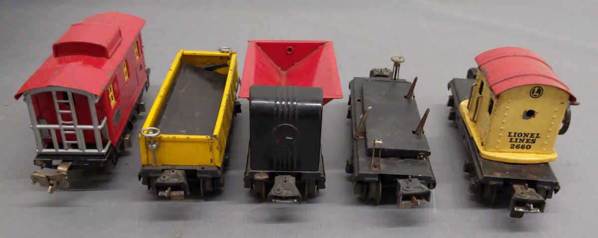 Lionel Assorted O Scale Freight Cars [5] #3651 #807 #2660 #3659 #3652 VG