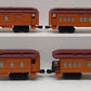 Lionel O Gauge Assorted Passenger Cars: 9500, 9511, 9502, 9506 [4] EX
