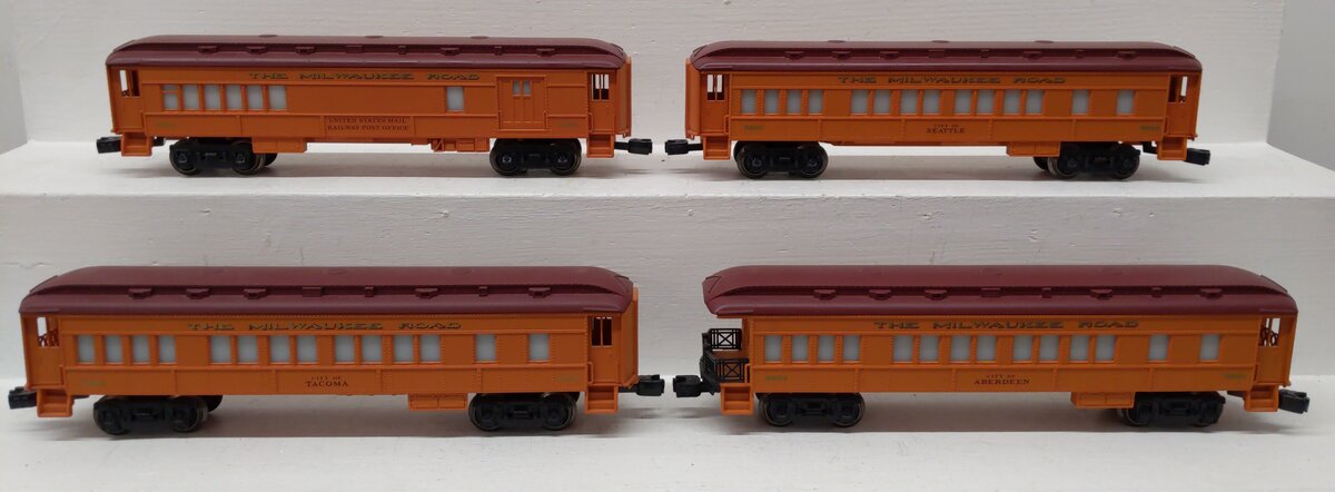 Lionel O Gauge Assorted Passenger Cars: 9500, 9511, 9502, 9506 [4] EX