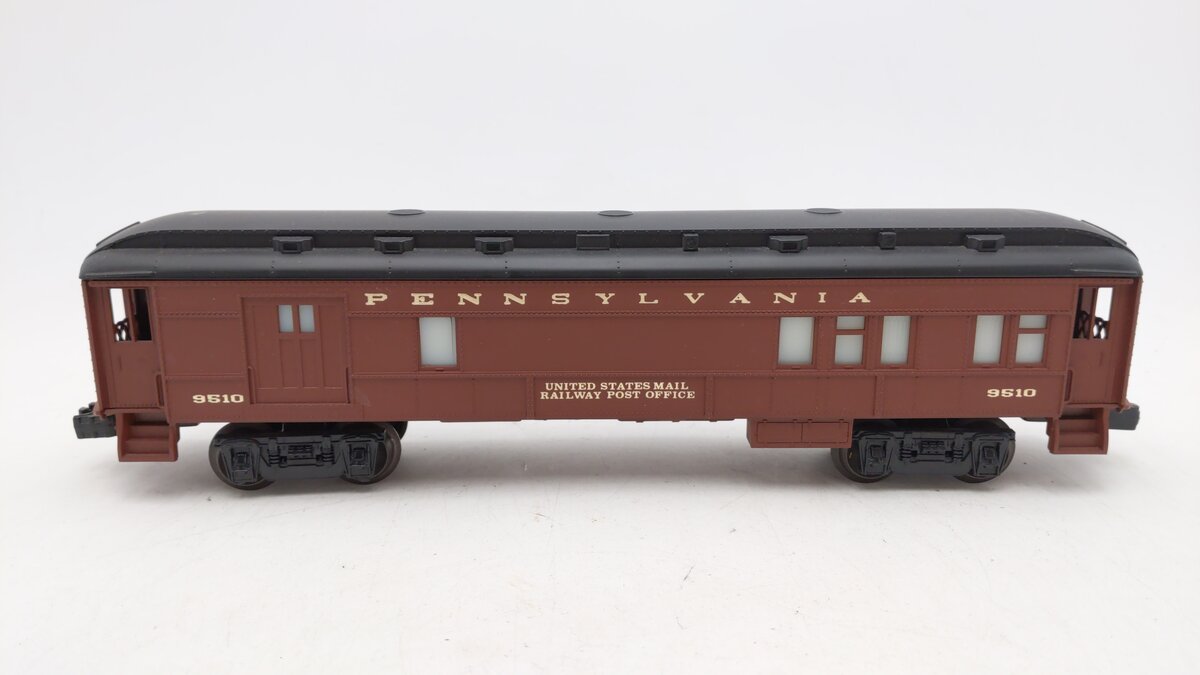 Lionel 6-9510 O Gauge Pennsylvania Mail Combo Baggage/Passenger Car EX