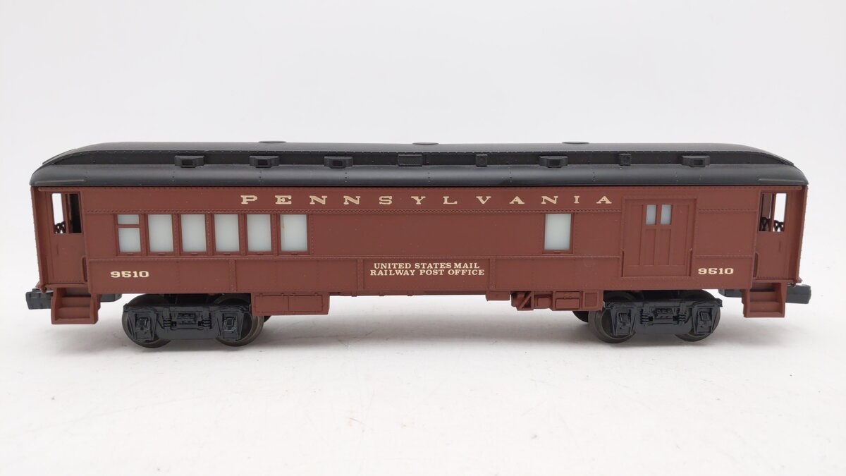 Lionel 6-9510 O Gauge Pennsylvania Mail Combo Baggage/Passenger Car EX
