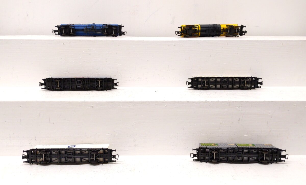 ROWA HO Assorted Freight Cars: 2310, 2317, 2236, 2237, 2308, 2305 [6] EX