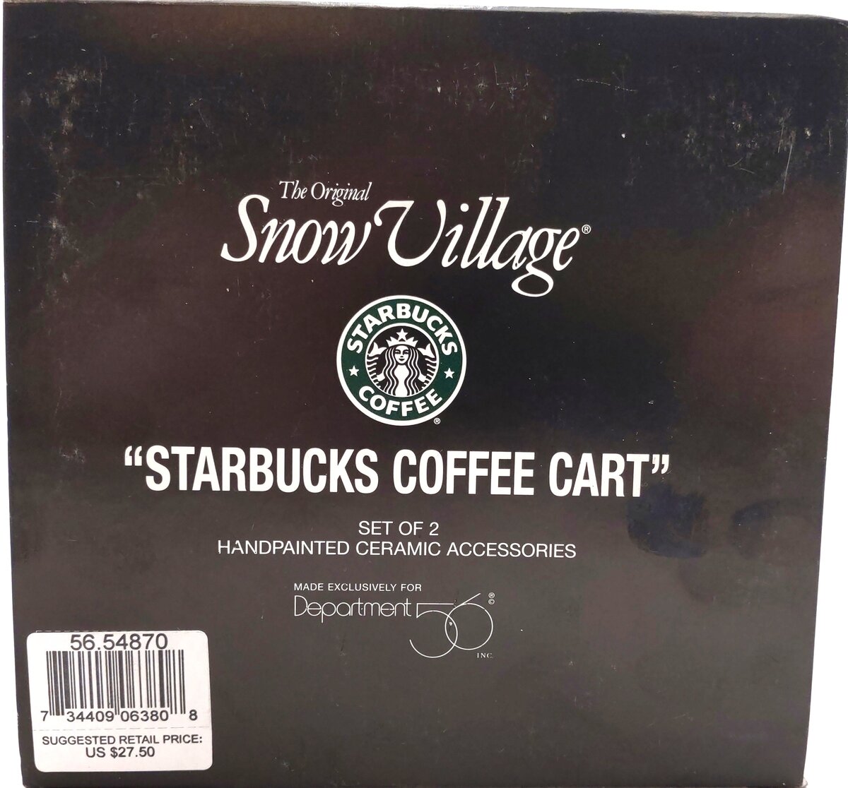 Dept 56 54870 Starbucks Coffee Cart LN/Box