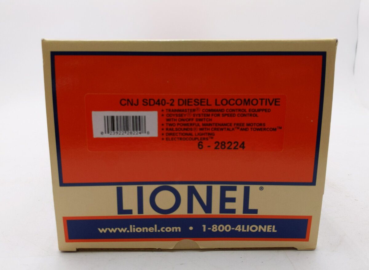 Lionel 6-28224 O Central of New Jersey SD40-2 Diesel Locomotive #3067 EX/Box