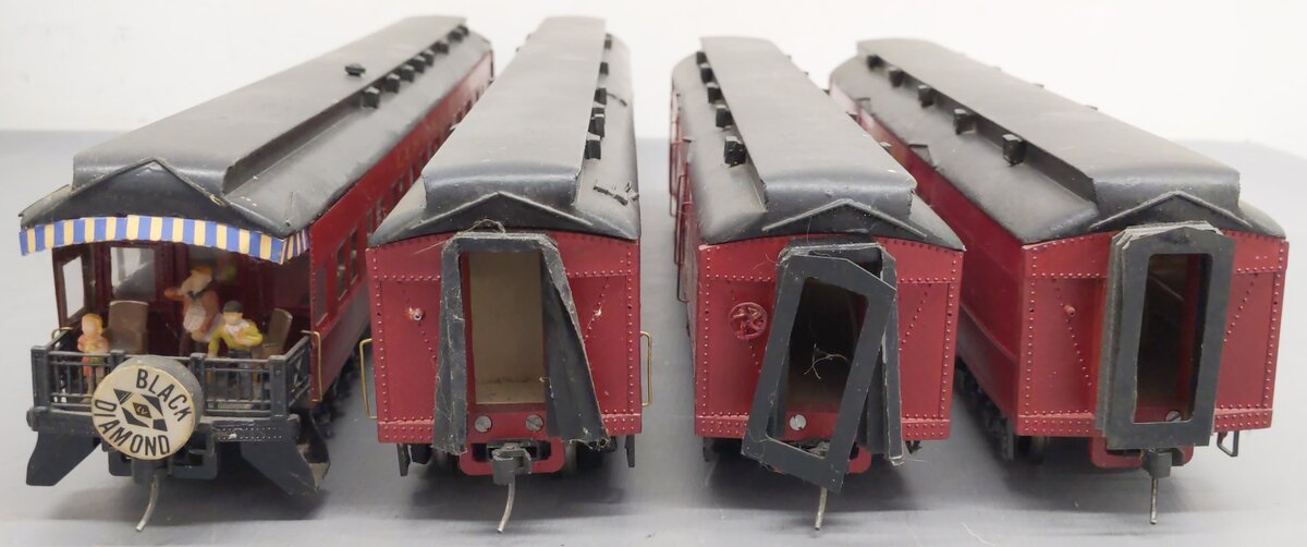 O Scale Lehigh Valley Assorted Passenger Cars (4) - Painted
