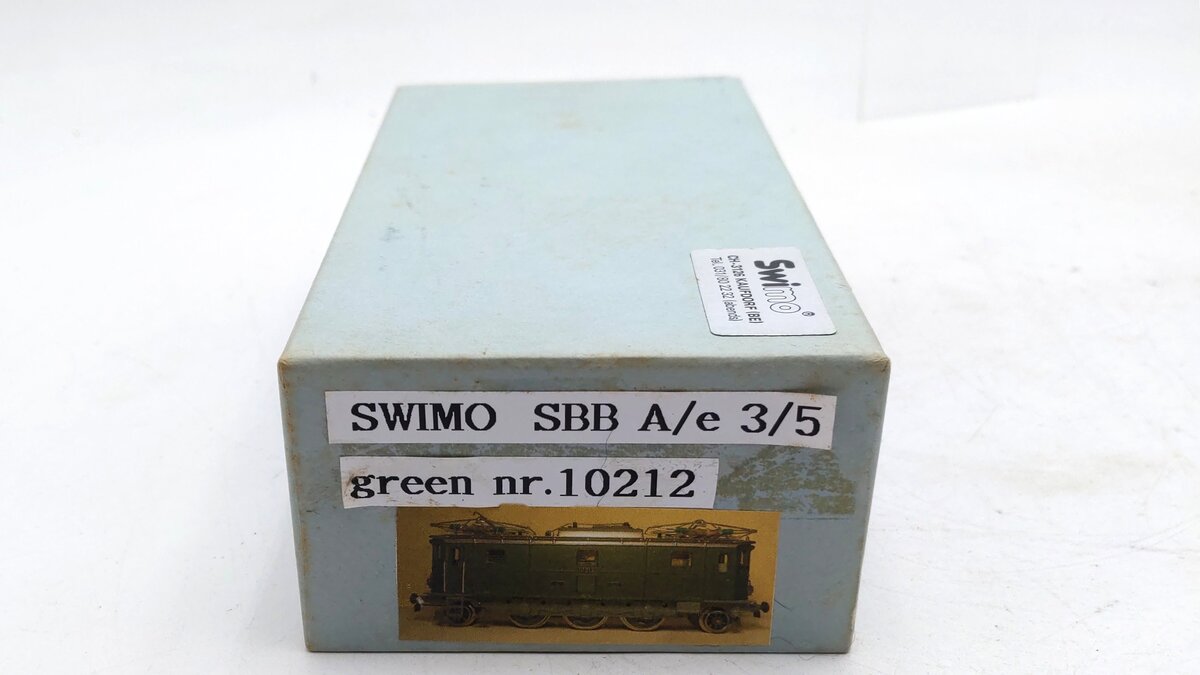 Swimo HO Scale Swiss Federal Railways SBB Ae 3/5 Electric Locomotive #10212 EX/Box
