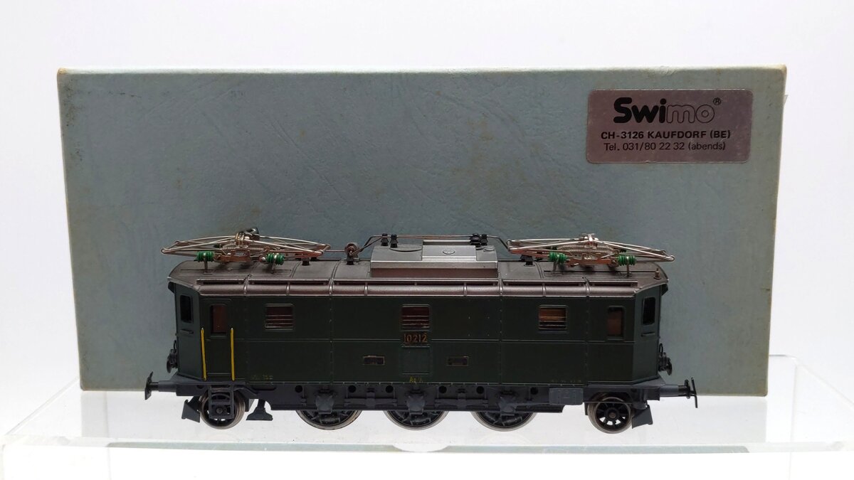 Swimo HO Scale Swiss Federal Railways SBB Ae 3/5 Electric Locomotive #10212 EX/Box