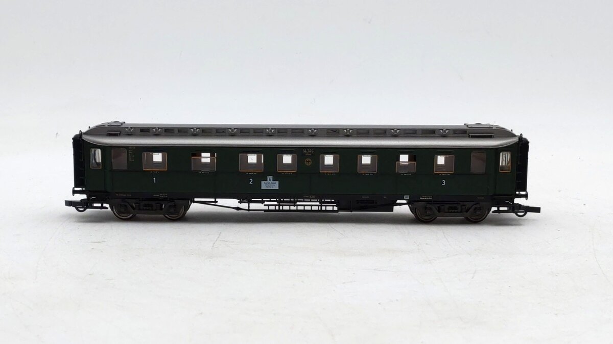 Fleischmann 5082 HO Scale DRG 1st/2nd/3rd Class Express Passenger Car #14746 EX