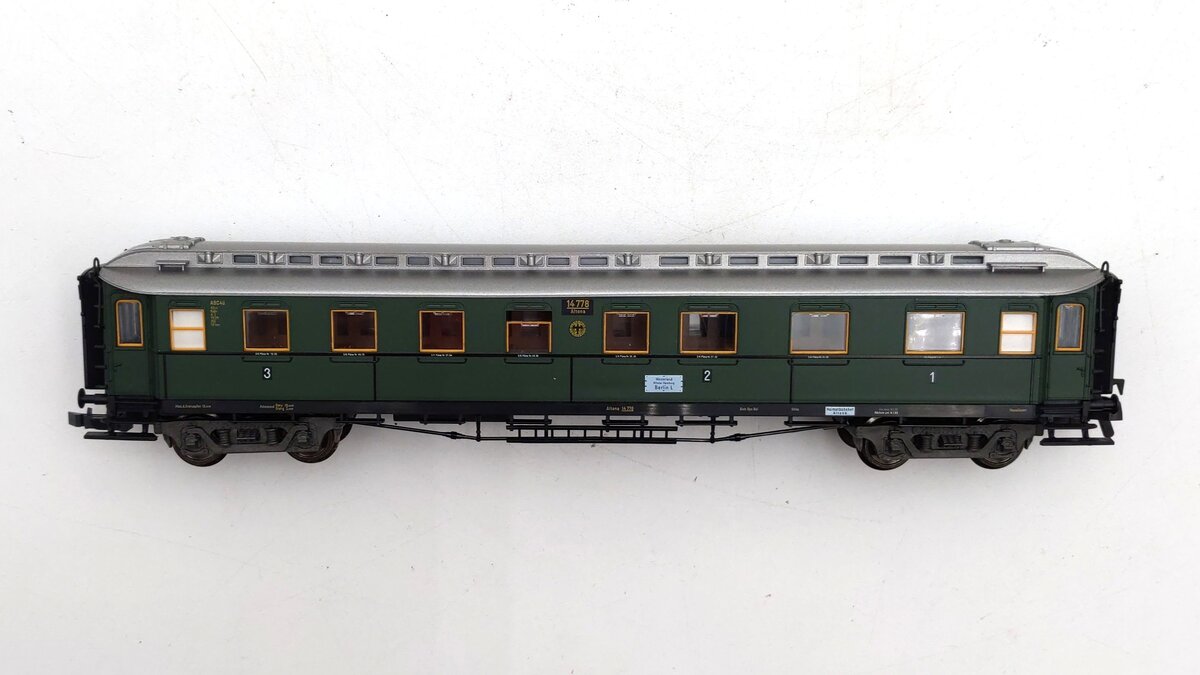 Fleischmann 5082 HO Scale DRG 1st/2nd/3rd Class Express Passenger Car #14778 EX