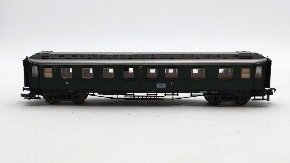 Fleischmann 5082 HO Scale DRG 1st/2nd/3rd Class Express Passenger Car #14778 EX