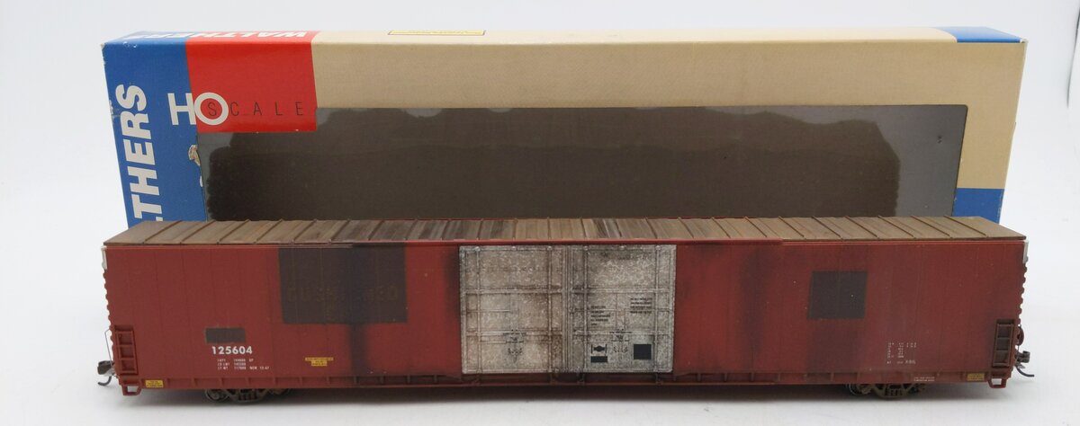 Walthers 932-3501 HO SP & S W/Dreadnaught Ends 40' AAR Steel Box Car Weathered/Box