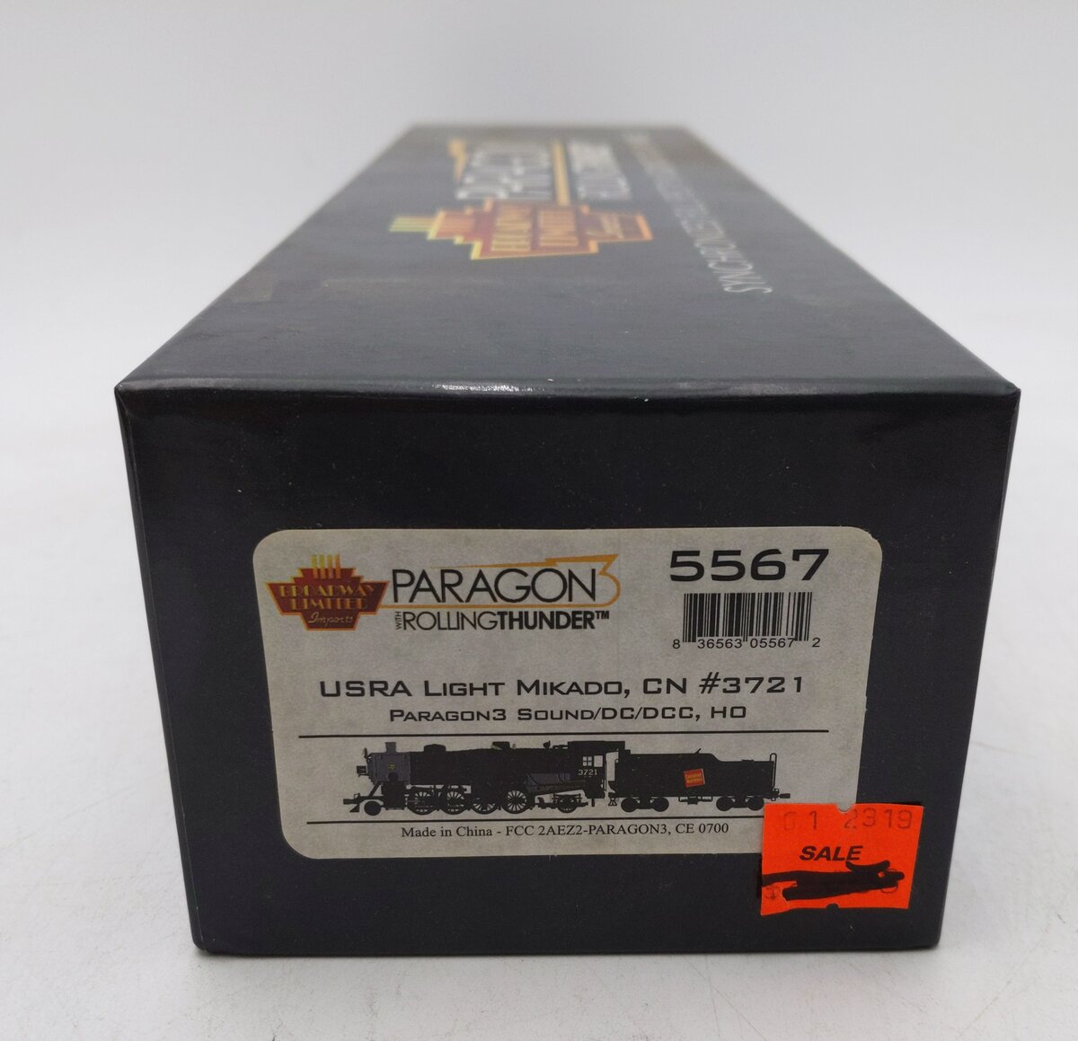 Broadway Limited 5567 HO Canadian National 2-8-2 Lt Mikado with Sound #3721 LN/Box