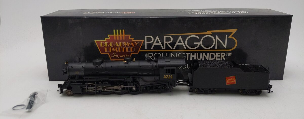 Broadway Limited 5567 HO Canadian National 2-8-2 Lt Mikado with Sound #3721 LN/Box