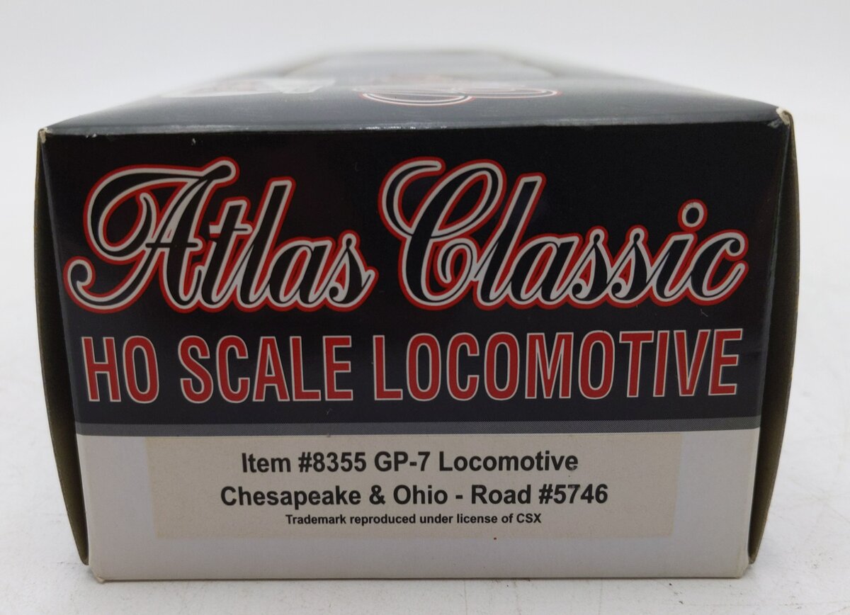 Atlas HO Scale Chesapeake & Ohio GP-7 Locomotive 35746 Weathered/Box