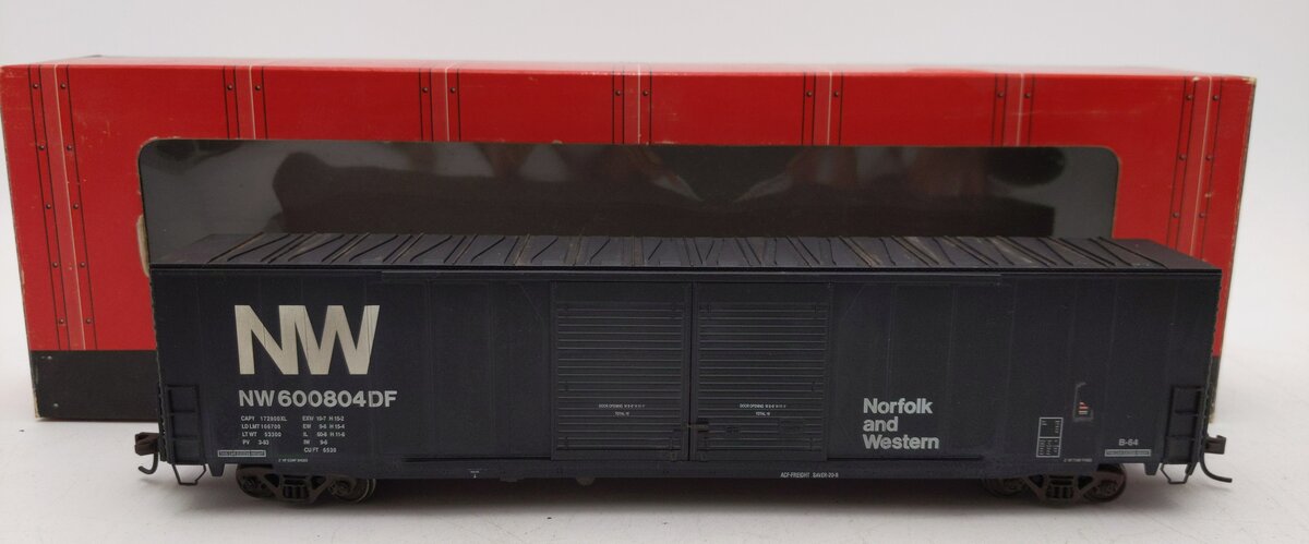 Atlas 1675-1 HO N&W 60' Double Door Auto Parts Box Car #600804 Weathered/Box