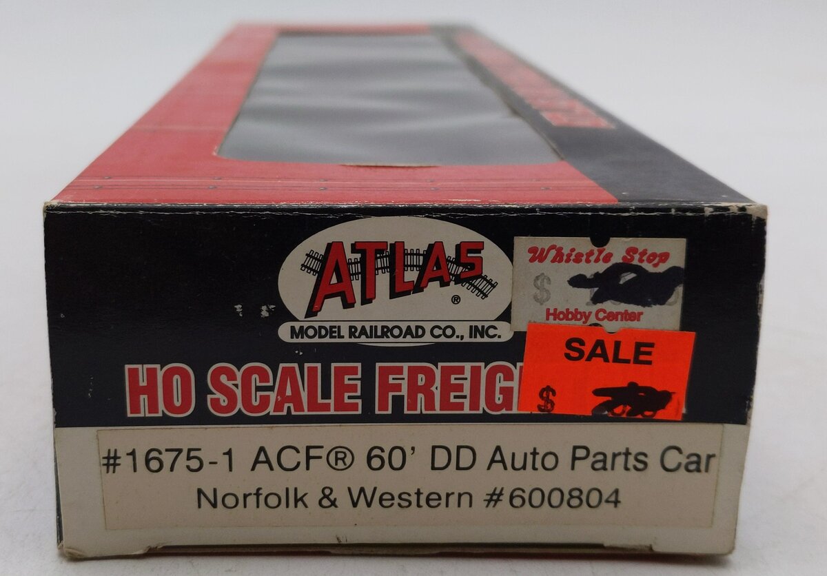 Atlas 1675-1 HO N&W 60' Double Door Auto Parts Box Car #600804 Weathered/Box