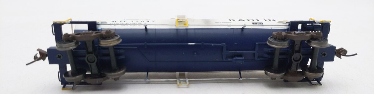 Atlas 1703-4 HO Scale Georgia Kaolin ACFX Tank Car #73007 Weathered/Box