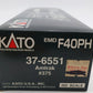 Kato 37-6551 HO Amtrak EMD F-40PH Diesel Locomotive #375 - Custom Weather/Box