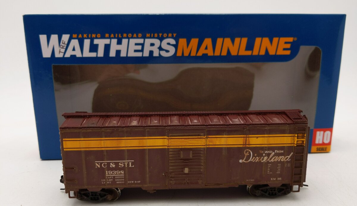 Walthers 910-1365 HO NC&StL 40' AAR 1944 Boxcar  #19398 Weathered LN/Box