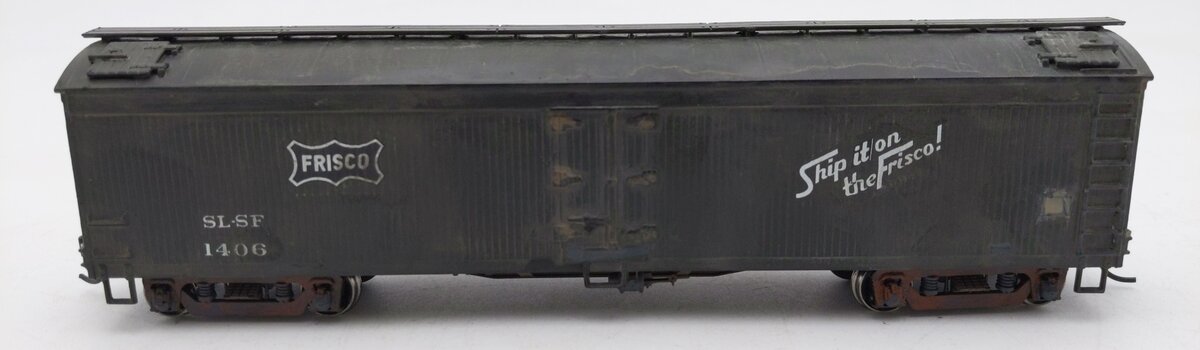 Roundhouse  HO Frisco 50' Express Reefer SLSF 1406 Weathered