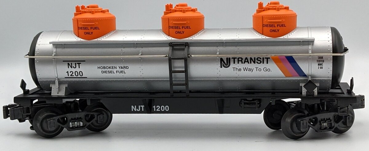 K-Line K636-3931 O Gauge NJ Transit Hoboken Triple Dome Tank Car NIB