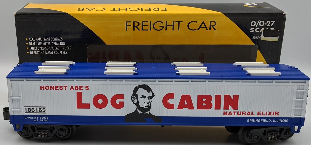 K-Line K675-8013 Honest Abe's Log Cabin Vat Car 186165 LN/Box