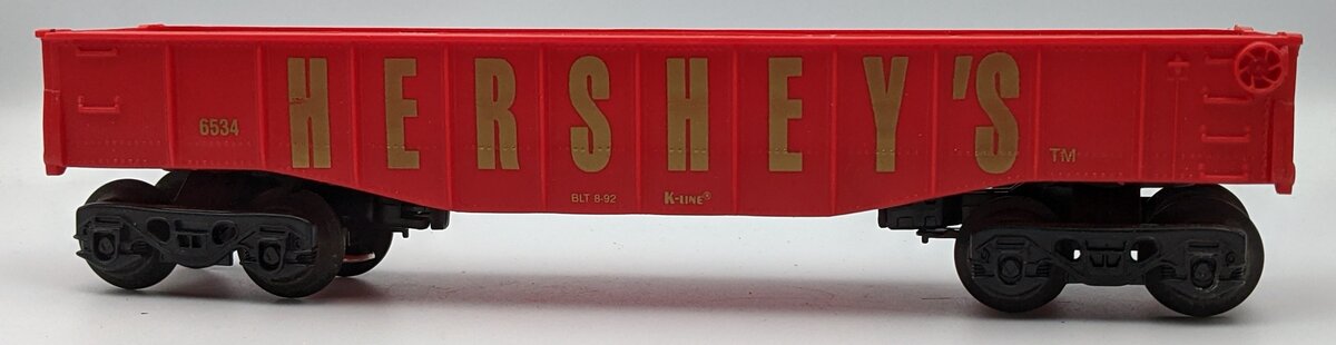 K-Line K-6534 O Hershey's Red Gondola w/Barrels NIB