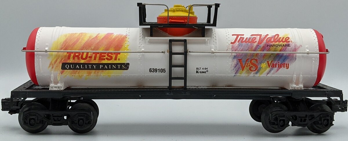 K-Line O True Value Quality Paints Tank Car LN