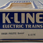 K-Line K5112 O Gauge Union Pacific Boxcar NIB