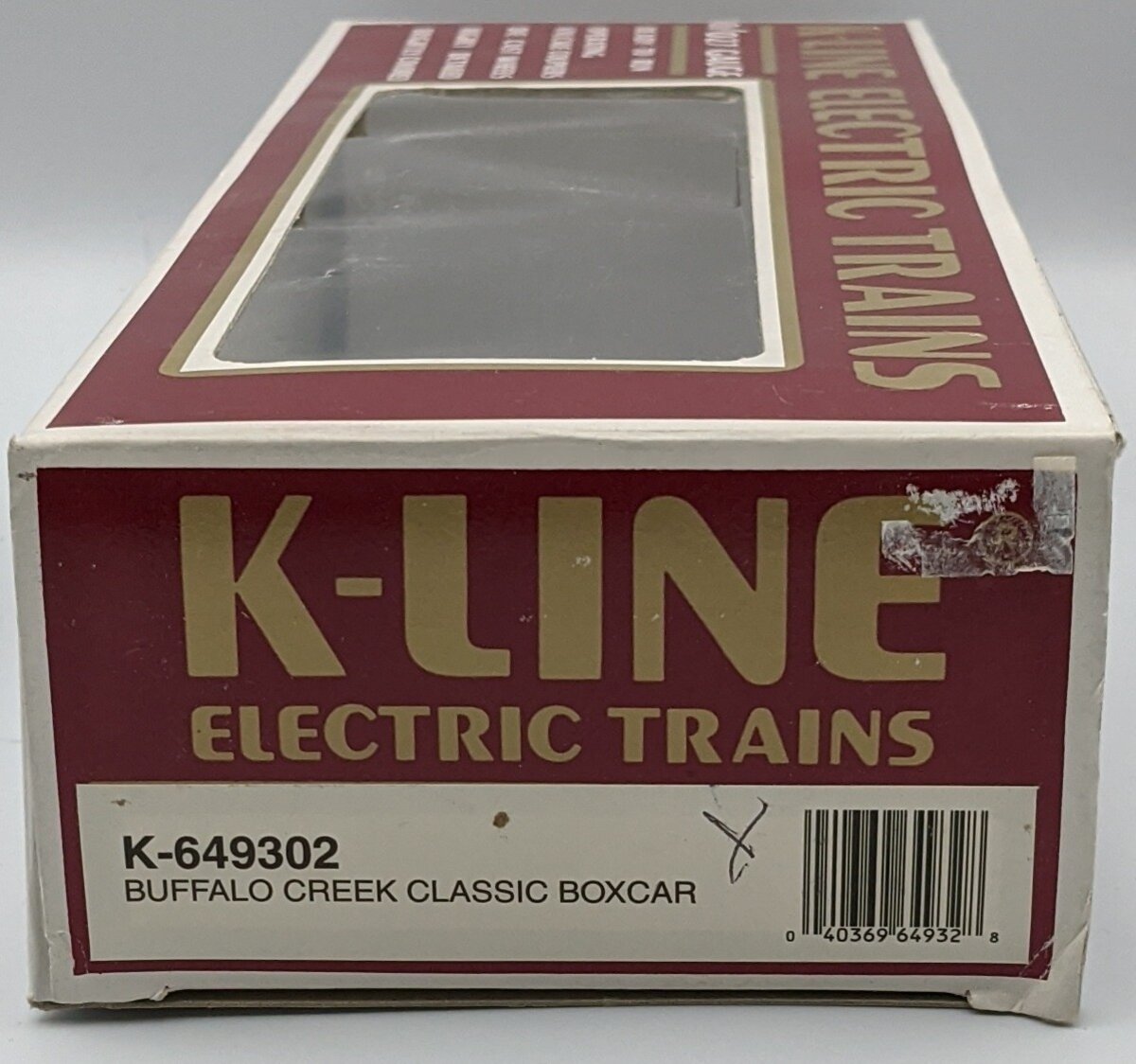 K-Line K-649302 O Gauge Buffalo Creek Classic Boxcar EX/Box