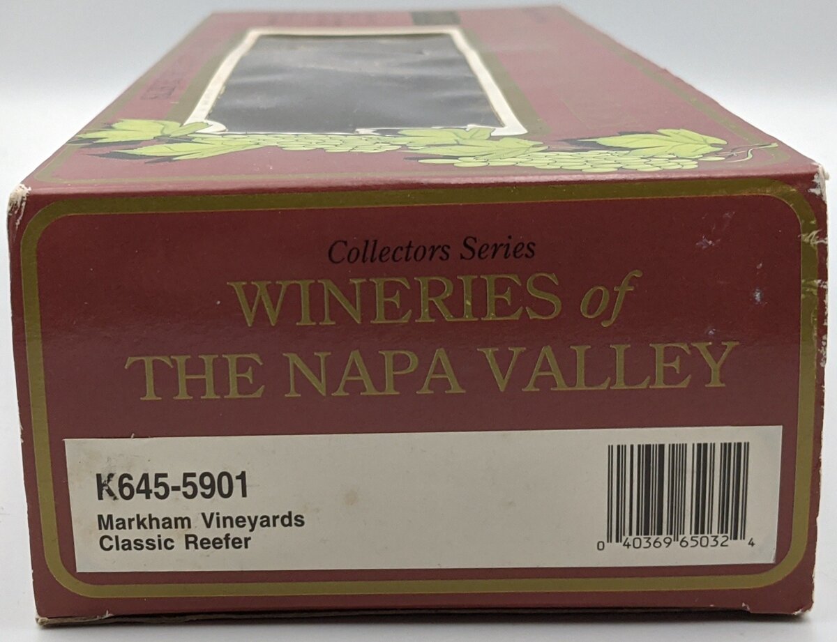 K-Line K645-5901 O Gauge Markham Vineyards Classic Reefer EX/Box