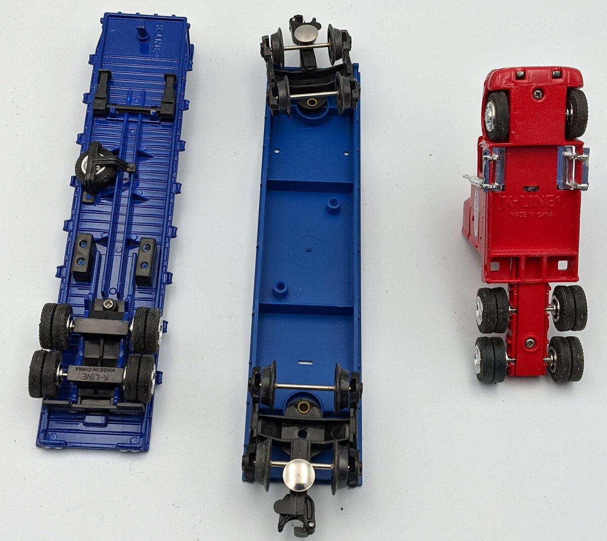 K-Line K-669101 Heavy Hauler Tractor Trailer Flatcar Set EX/Box