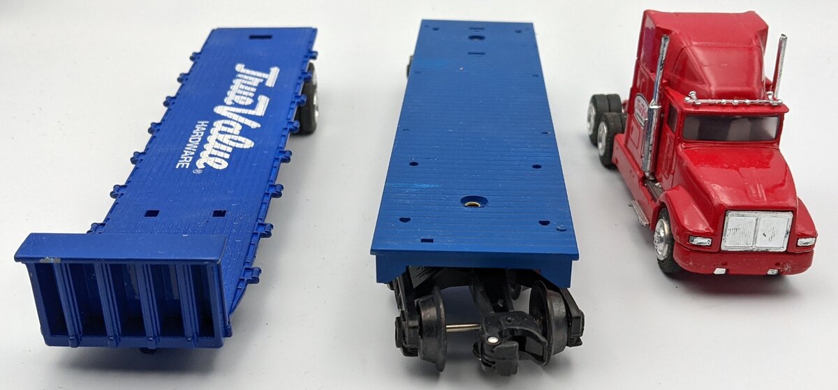 K-Line K-669101 Heavy Hauler Tractor Trailer Flatcar Set EX/Box