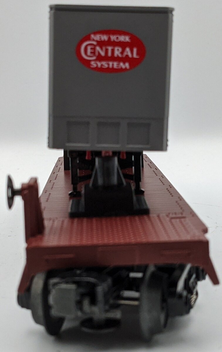 MTH 30-7014D O Gauge New York Central Flat Car w/Trailer #506098 LN/Box