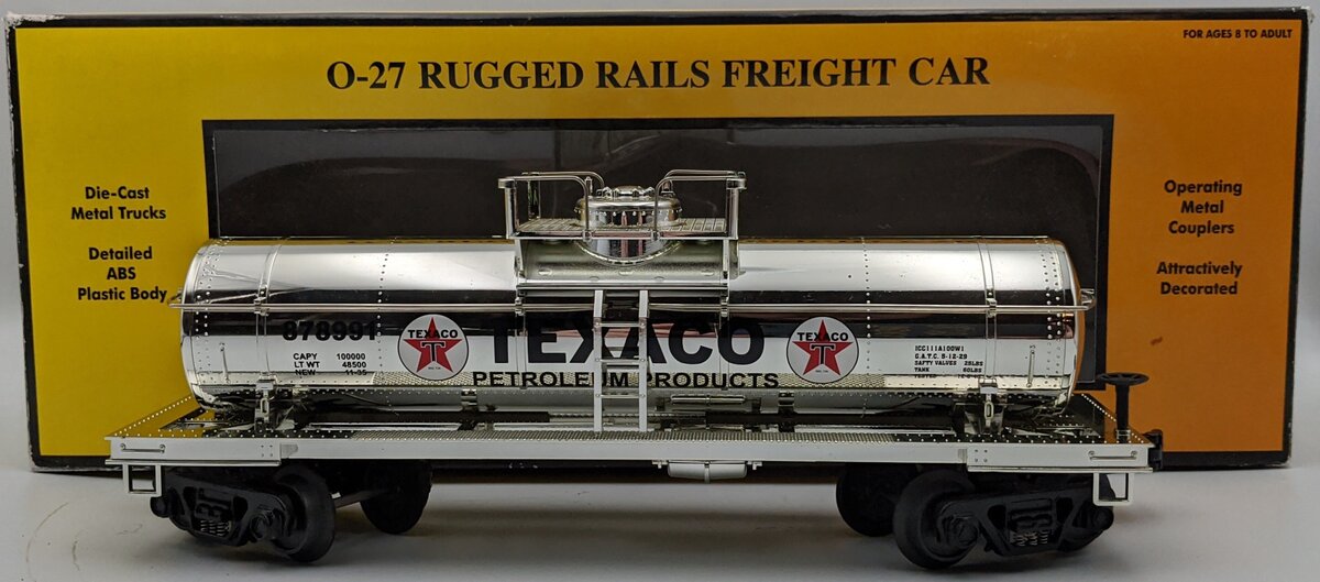 MTH 33-7309 O Gauge Texaco Tank Car #878991 LN/Box