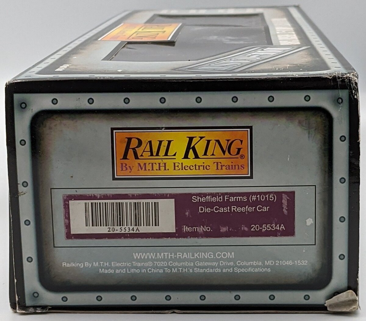 MTH 20-5534A O Gauge Sheffield Farms Die-Cast Refrigerator Car #1015 LN/Box