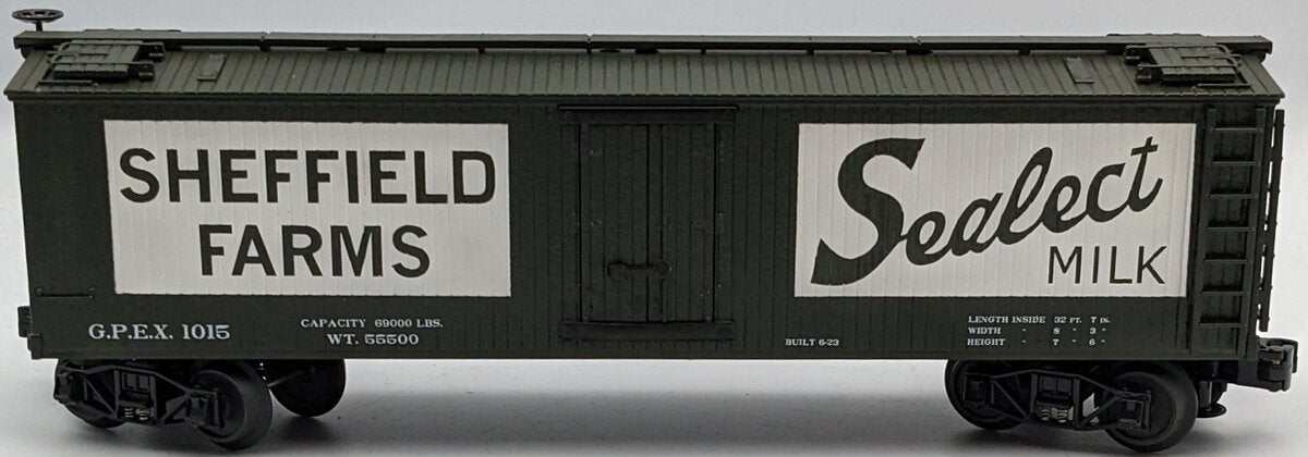 MTH 20-5534A O Gauge Sheffield Farms Die-Cast Refrigerator Car #1015 LN/Box