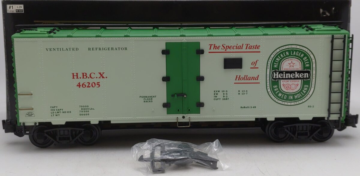 Aristo-Craft 46205 Heineken Beer Refrigerator Car LN/Box