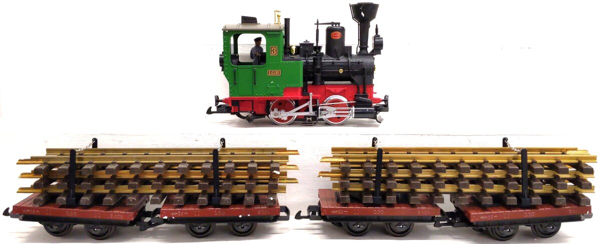 LGB 73968 30th Anniversary G Gauge Steam Train Set LN/Box