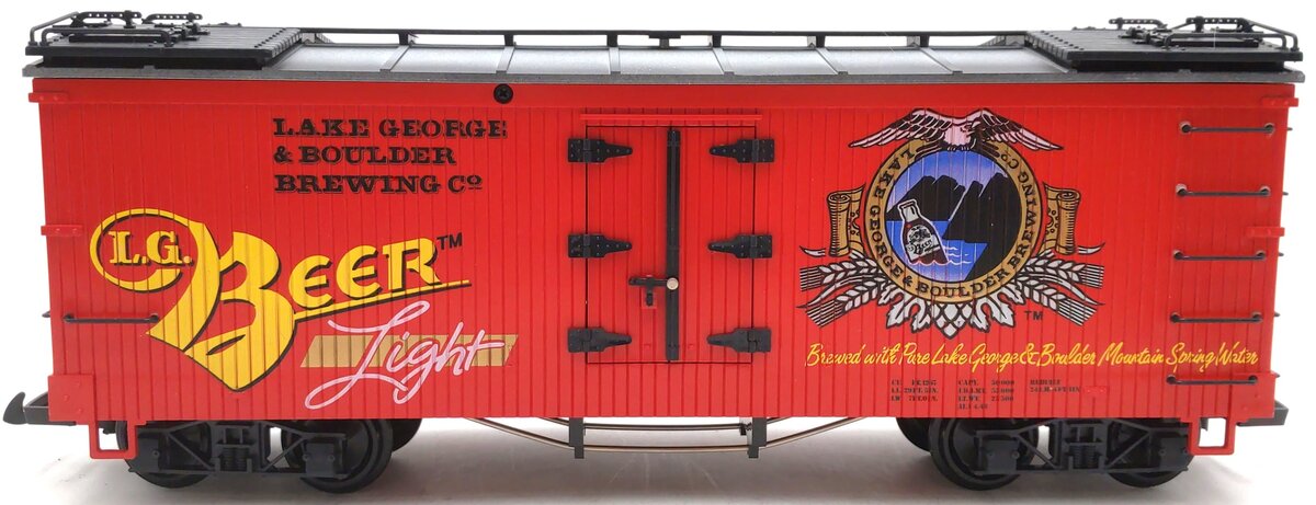 LGB 4472 G Scale Lake George & Boulder Brewing Reefer EX/Box
