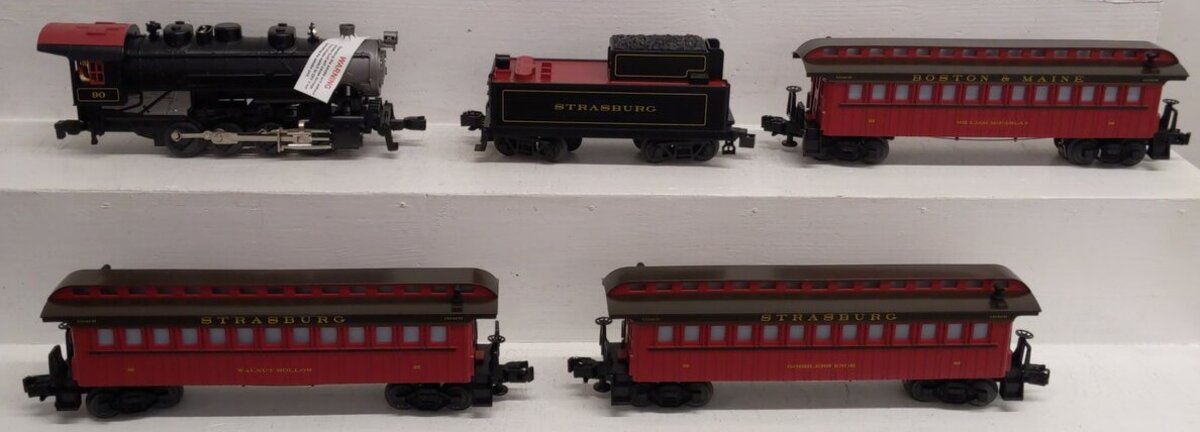 Lionel 2023010 O Strasburg Railroad LionChief Set (Set of 4) LN/Box