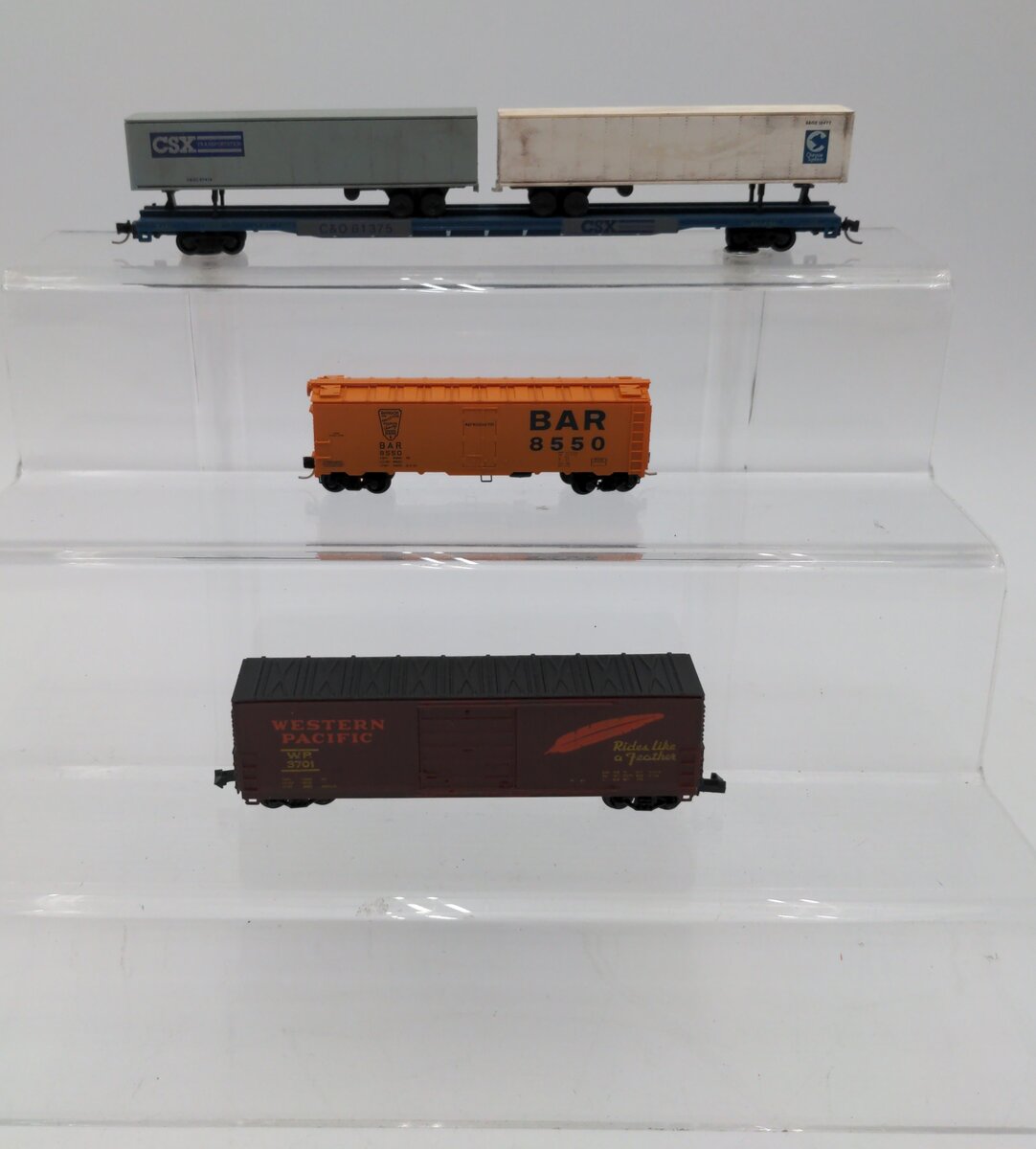 BevBel, Con-Cor And Micro-Trains N Scale Assorted Train Cars [3] EX/Box