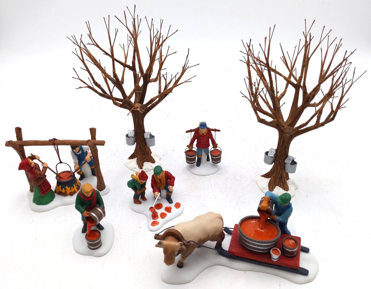 Dept 56 56599 Tapping The Maples Set EX/Box
