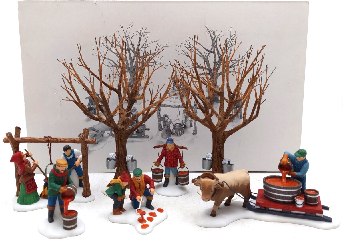 Dept 56 56599 Tapping The Maples Set EX/Box