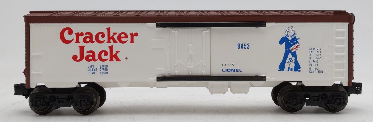 Lionel 6-9853 O Gauge Cracker Jack Billboard Reefer Car EX