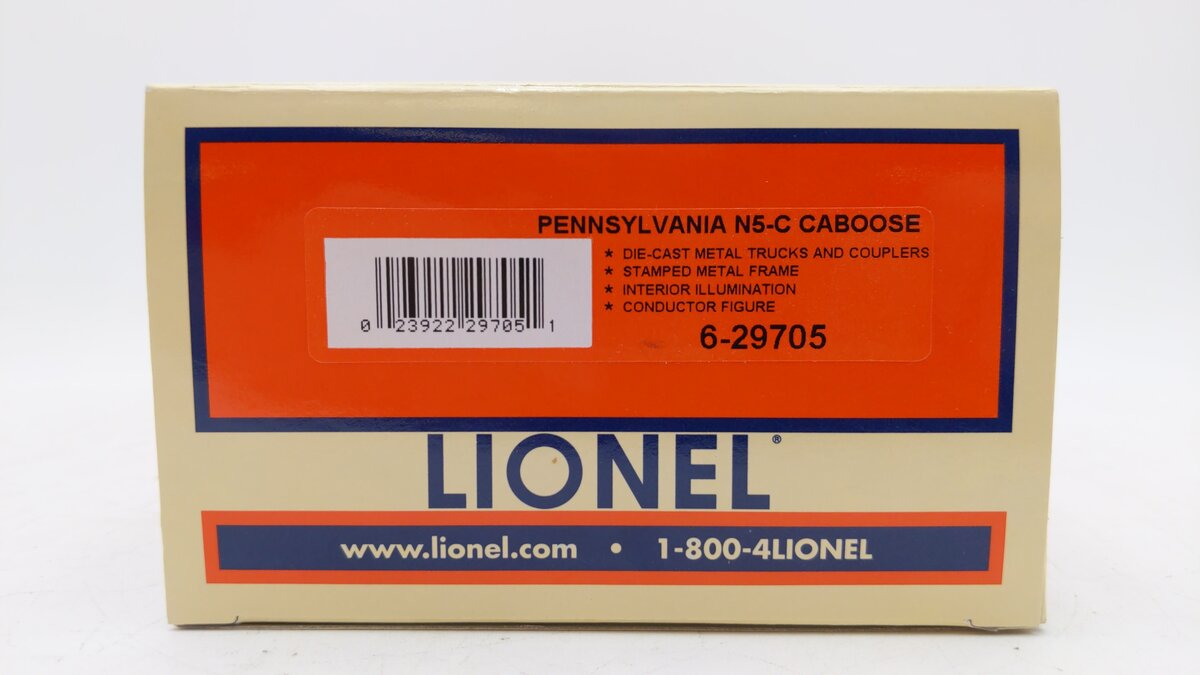 Lionel 6-29705 O Gauge Century Club Pennsylvania NC-5 Caboose #477951 LN/Box