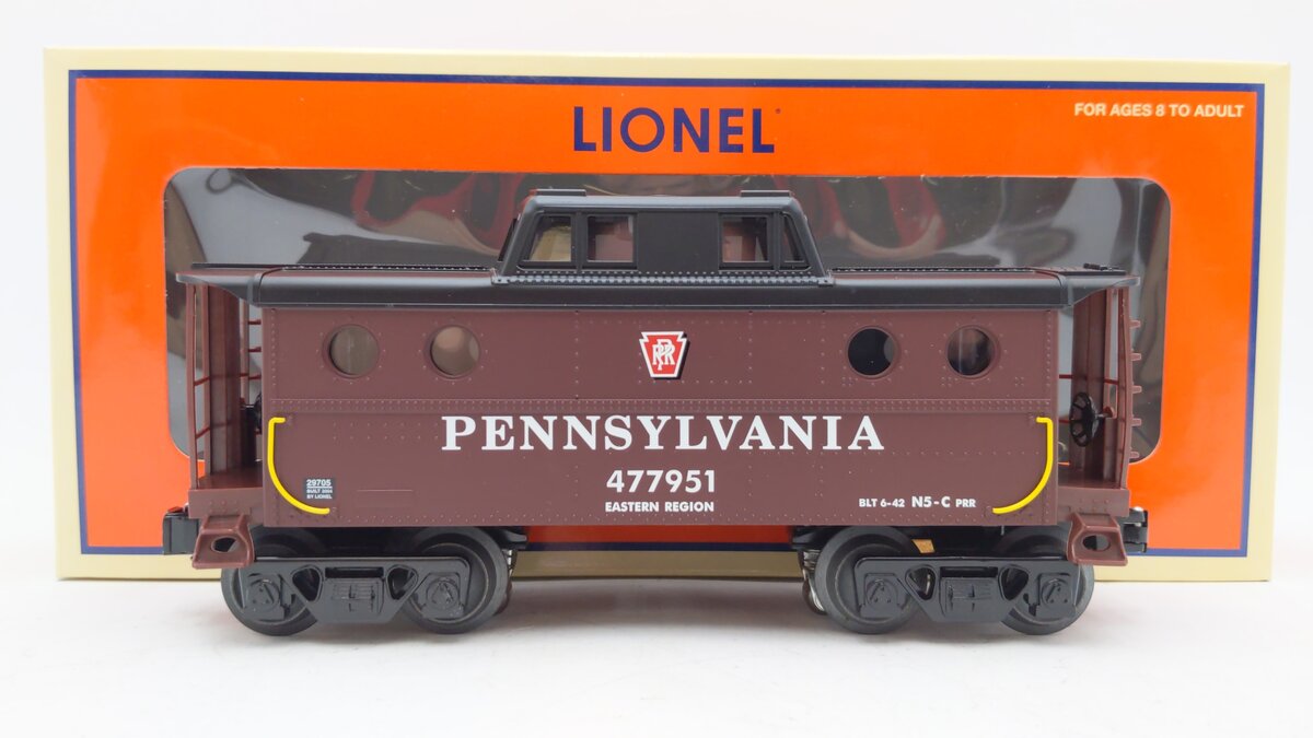 Lionel 6-29705 O Gauge Century Club Pennsylvania NC-5 Caboose #477951 LN/Box